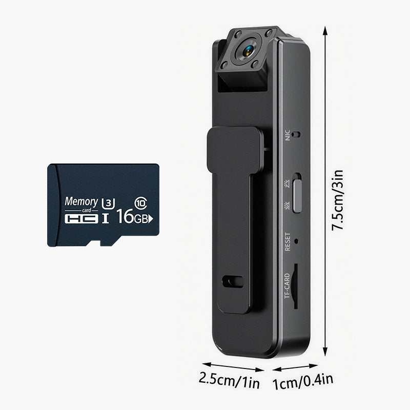 A9 Pocket Clip Camera HD 1080P Portable Meeting Recorder Sports Camera