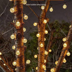 LED Solar Bubble String Lights Outdoor Waterproof Garden Lawn Holiday