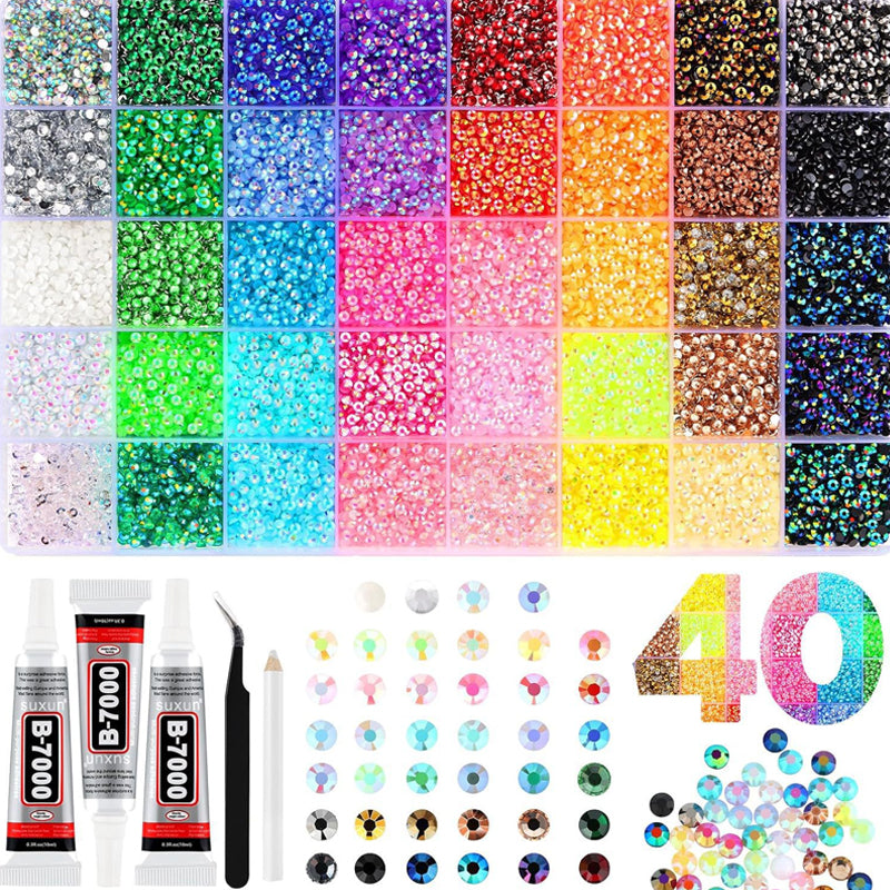 ✨ 32,000PCS Jelly Rhinestone Kit