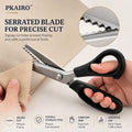 ✂️9,1" Professionell rostfri sax - ✨ Vass sicksackkant och fransfri sax för sömnad och gör-det-själv-pyssel