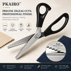 ✂️9,1" Professionell rostfri sax - ✨ Vass sicksackkant och fransfri sax för sömnad och gör-det-själv-pyssel
