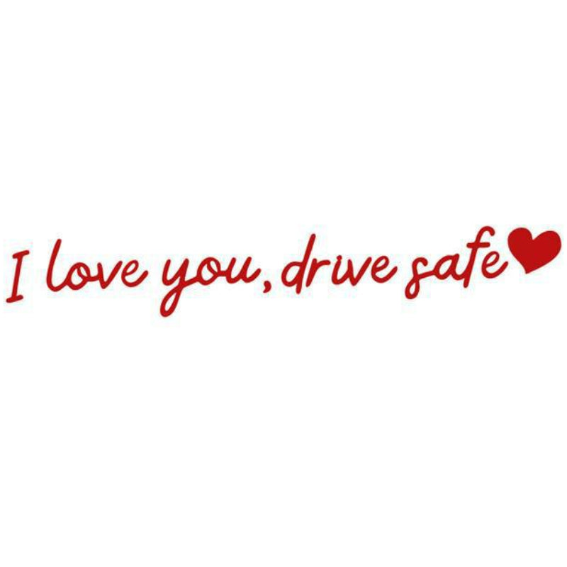 „I Love You Drive Safe“ Mirror stickers/„I Love You Drive Safe“ Autoaufkleber