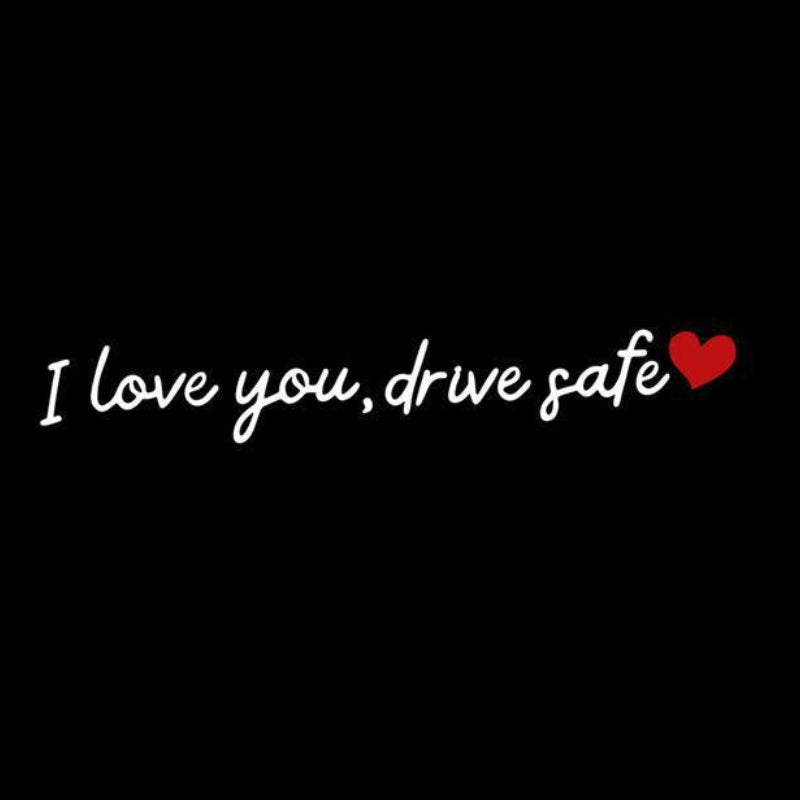 „I Love You Drive Safe“ Mirror stickers/„I Love You Drive Safe“ Autoaufkleber