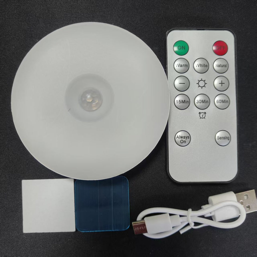 Three-color remote control sensor night light
