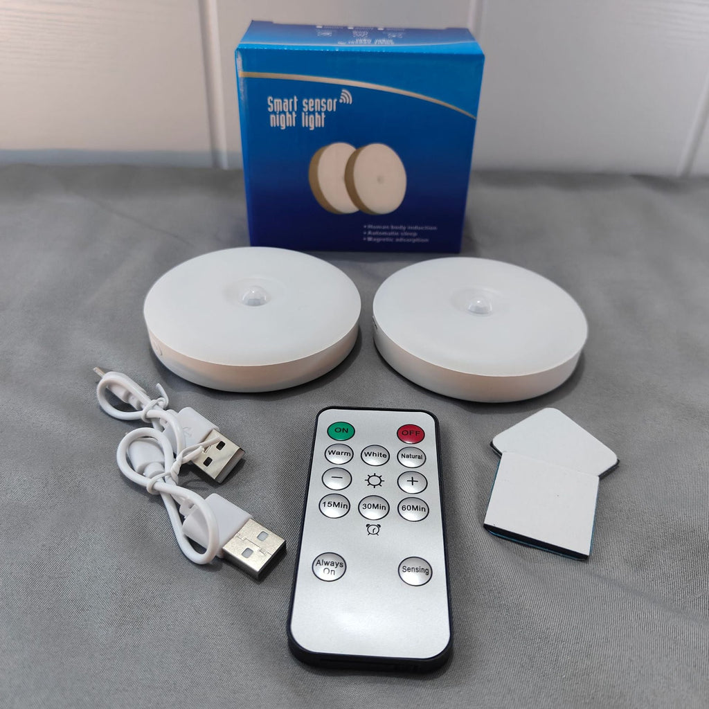 Three-color remote control sensor night light