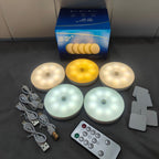 Three-color remote control sensor night light