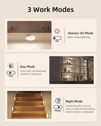 Three-color remote control sensor night light