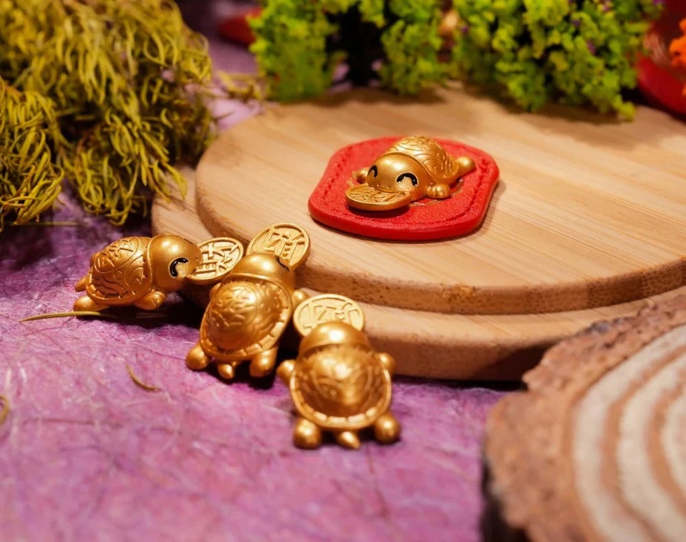 🐢2026 Golden Turtle Wealth Charm · Symbol Of Prosperity &amp; Good Fortune