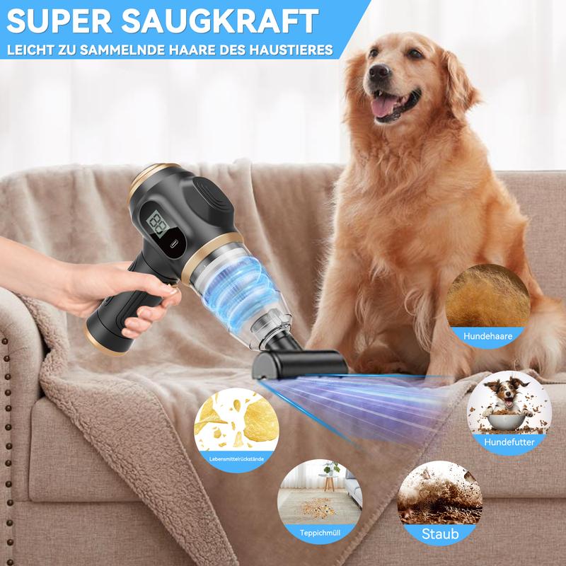 Cordless 4-in-1 Handheld Vacuum & Air Blower – Portable Rechargeable Cleaning Tool