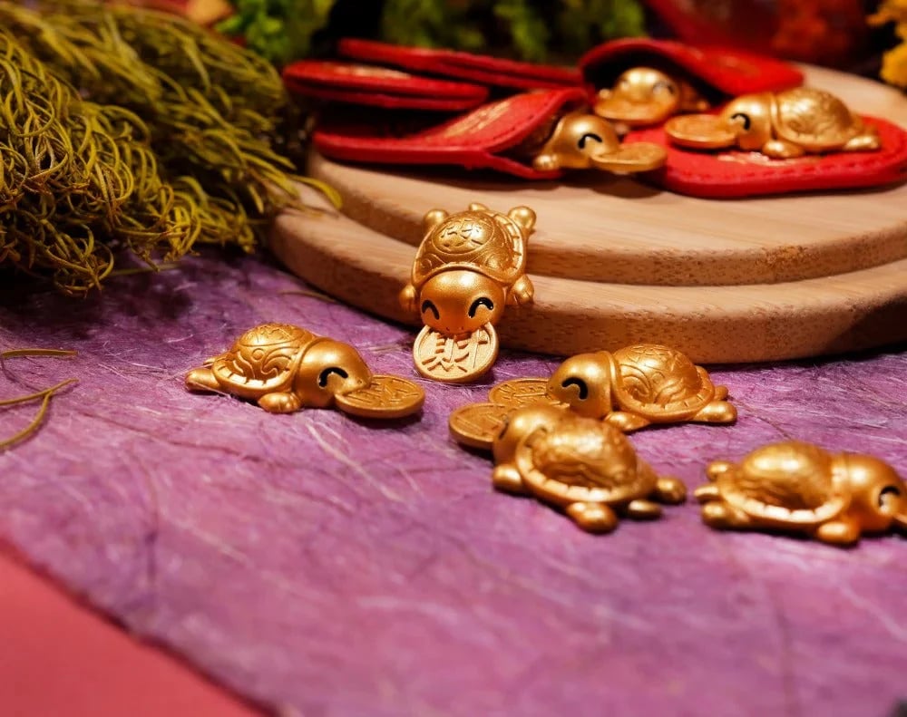 🐢2026 Golden Turtle Wealth Charm · Symbol Of Prosperity &amp; Good Fortune