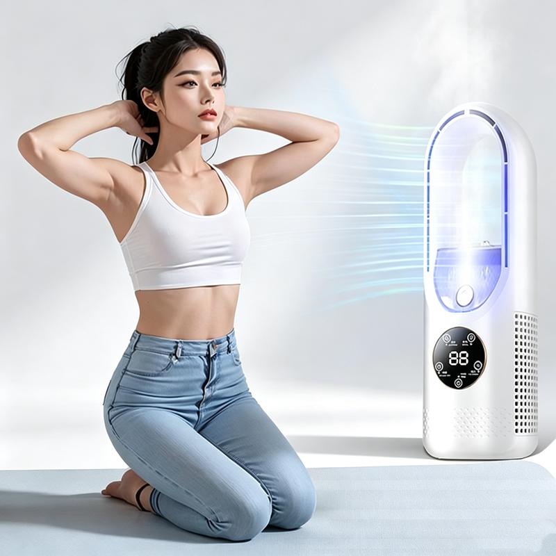 🌬️Desktop Bladeless Misting Fan