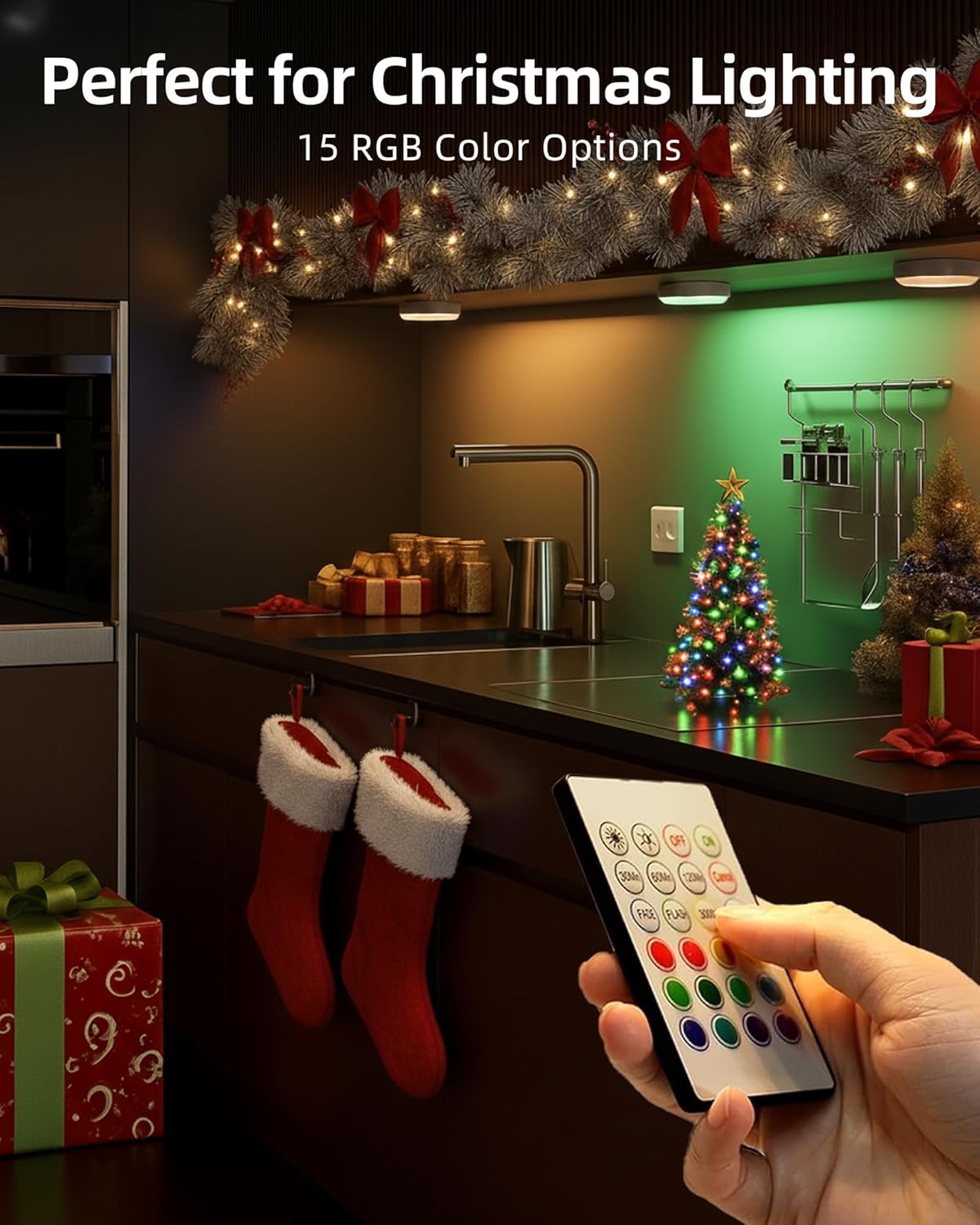 Three-color remote control sensor night light