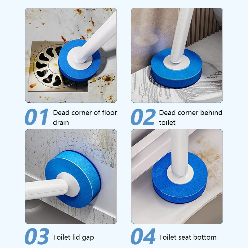 Disposable Toilet Brush System with Holder & Refills