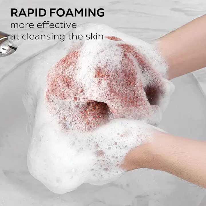 Back Exfoliating Bath Scrubber Long Strip with Rope Bath Towel High Elasticity Sauna Towel
