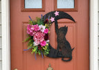 🌙Handmade Halloween Cat Wreath