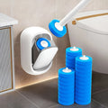 Disposable Toilet Brush System with Holder & Refills
