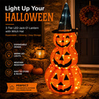Halloween Light-Up Pumpkin Tower