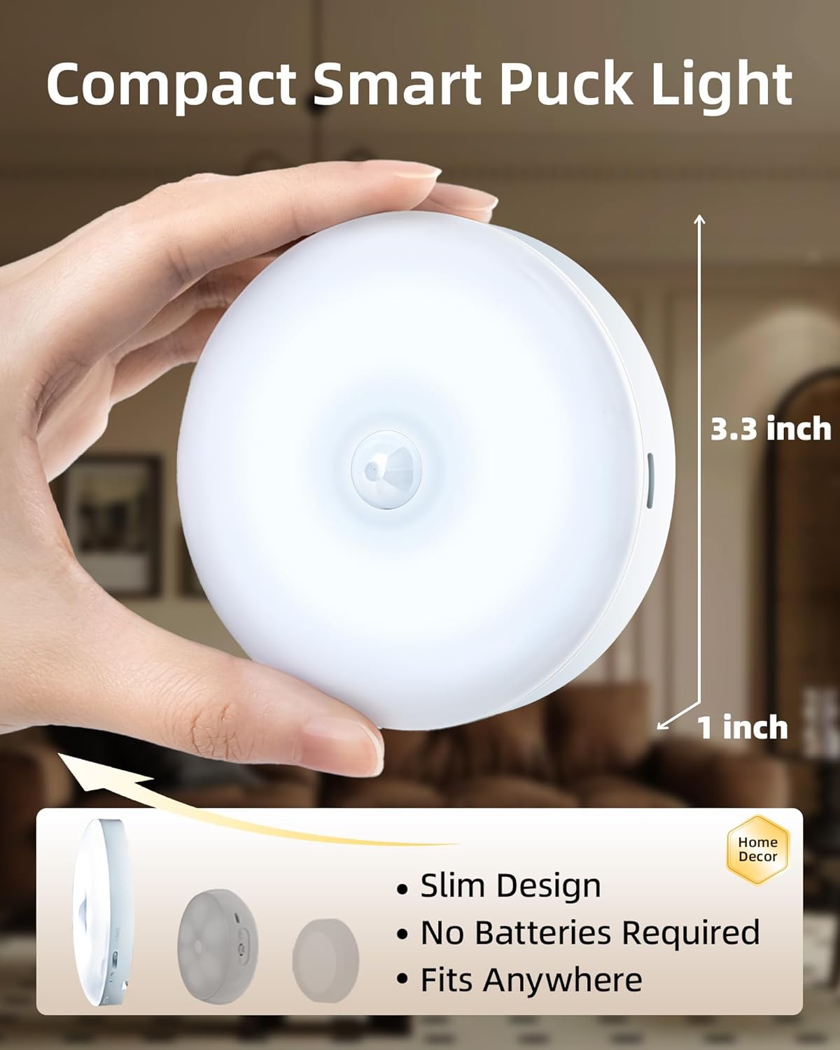 Three-color remote control sensor night light
