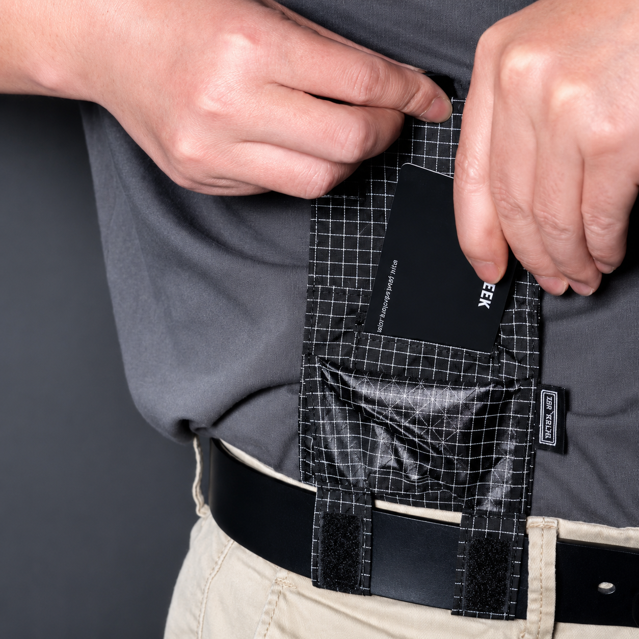 Cartera Delgada Oculta Para Cinturón – Ideal Para Viajes, Compras y Uso Diario