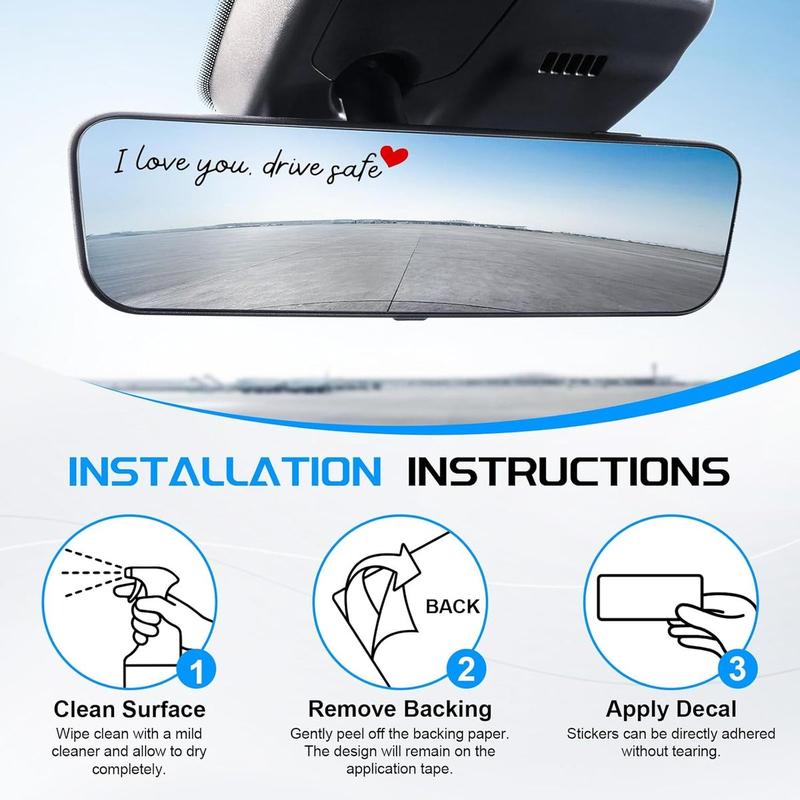 „I Love You Drive Safe“ Mirror stickers/„I Love You Drive Safe“ Autoaufkleber