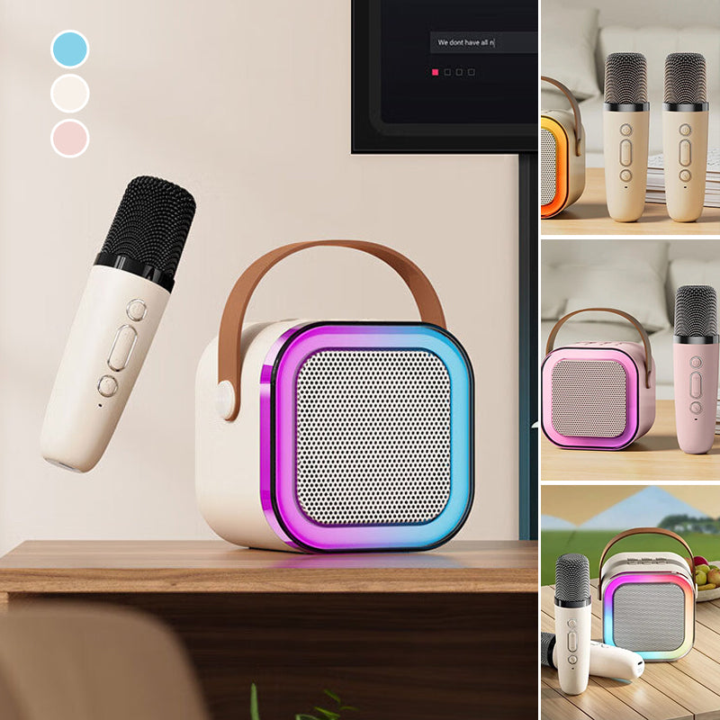 🧸 Mini karaoke machine with wireless microphone