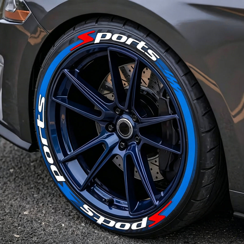 🔥 4PCS 3D Tire Lettering Stickers | Waterproof Universal Wheel Sidewall Decals