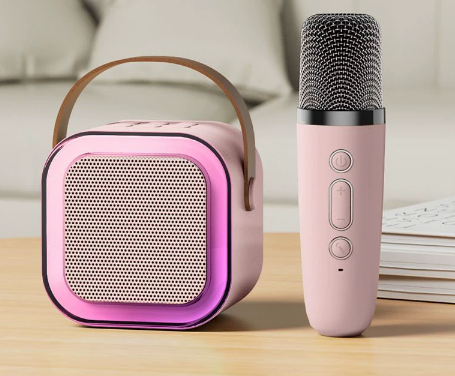 🧸 Mini karaoke machine with wireless microphone