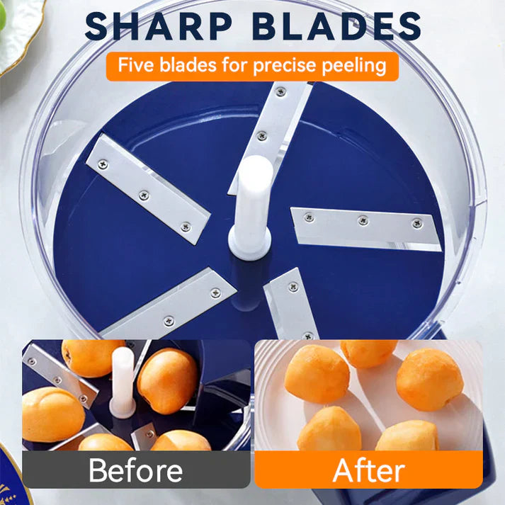 ⏳Limited-Time Offer⏰Transparent Electric Fruit and Vegetable Peeler🍇🧄