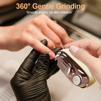 ✂️ 2-i-1 smart elektrisk nagelklippare & polerare – Klämsäker design & LED-ljus 💅