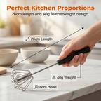 ⚡ Semi-automatic pressure whisk — Easy-to-use manual egg beater 🧁