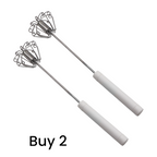 ⚡ Semi-automatic pressure whisk — Easy-to-use manual egg beater 🧁