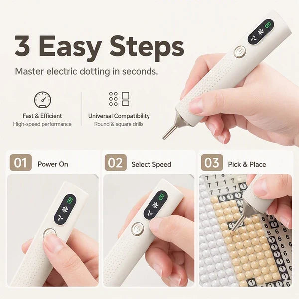 🖊✨ Uppladdningsbar elektrisk diamantpenna för DIY 💎🎨